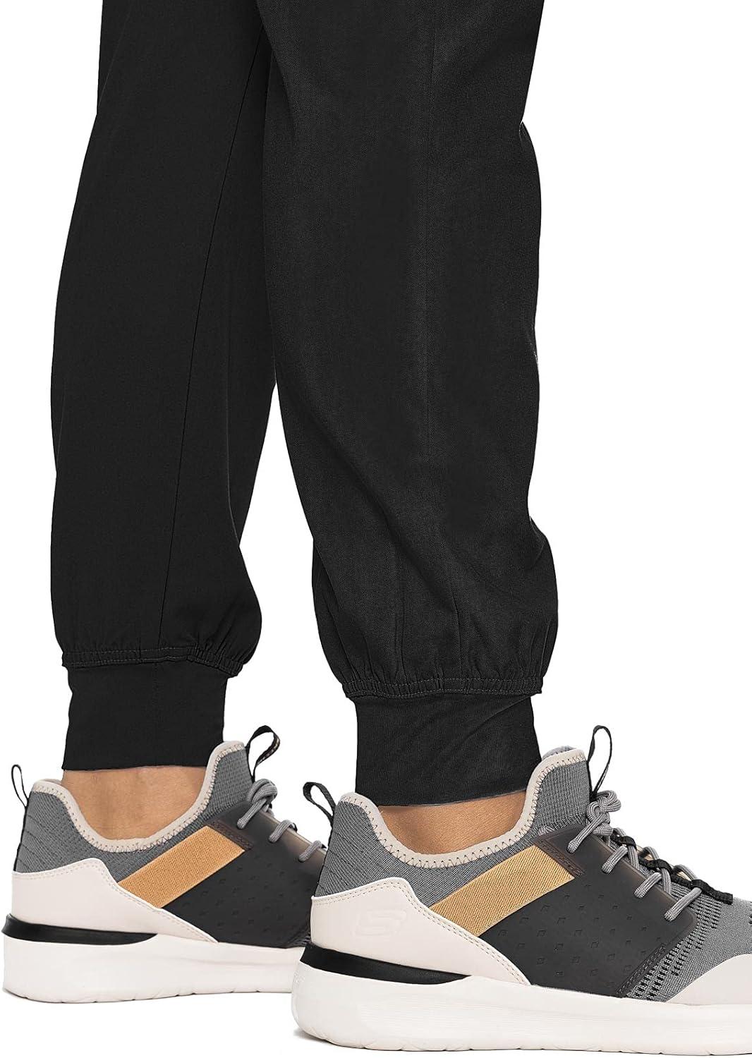 imageMed Couture Bowen Scrub Jogger Pants for Men Perfect for Casual Wear and Active Lifestyles MC7777Black