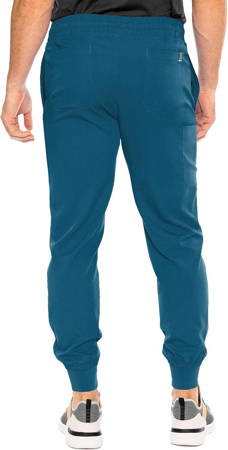 imageMed Couture Bowen Scrub Jogger Pants for Men Perfect for Casual Wear and Active Lifestyles MC7777Caribbean