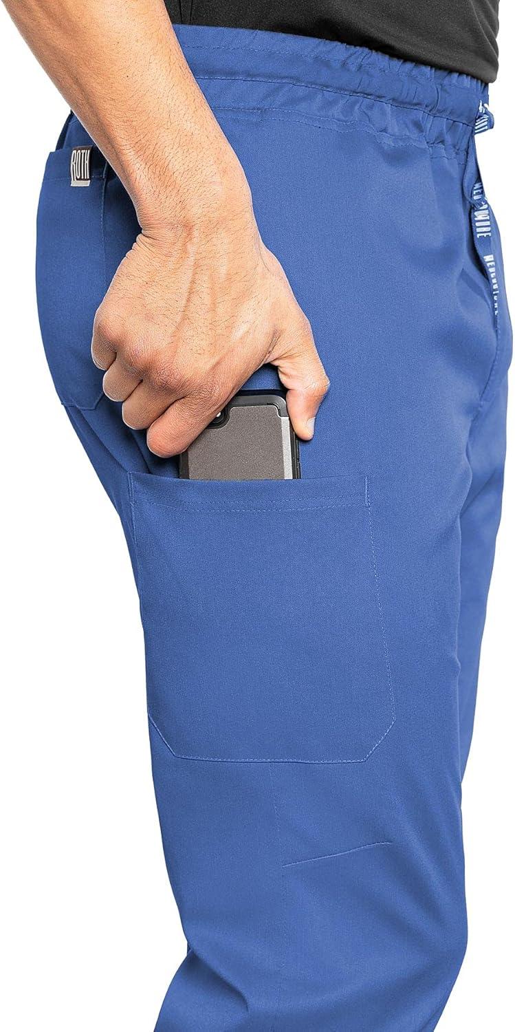 imageMed Couture Bowen Scrub Jogger Pants for Men Perfect for Casual Wear and Active Lifestyles MC7777Ciel