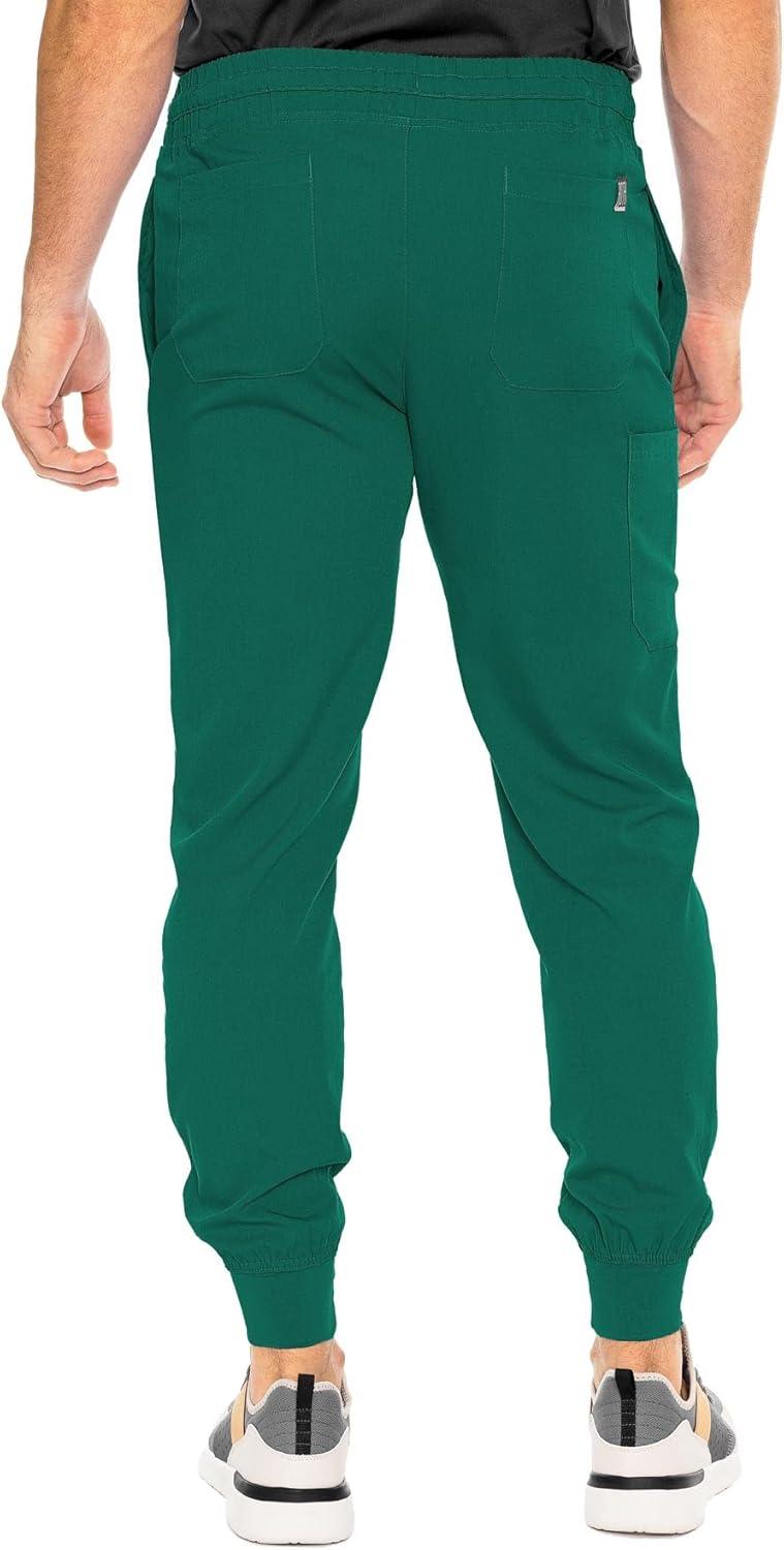 imageMed Couture Bowen Scrub Jogger Pants for Men Perfect for Casual Wear and Active Lifestyles MC7777Hunter Green