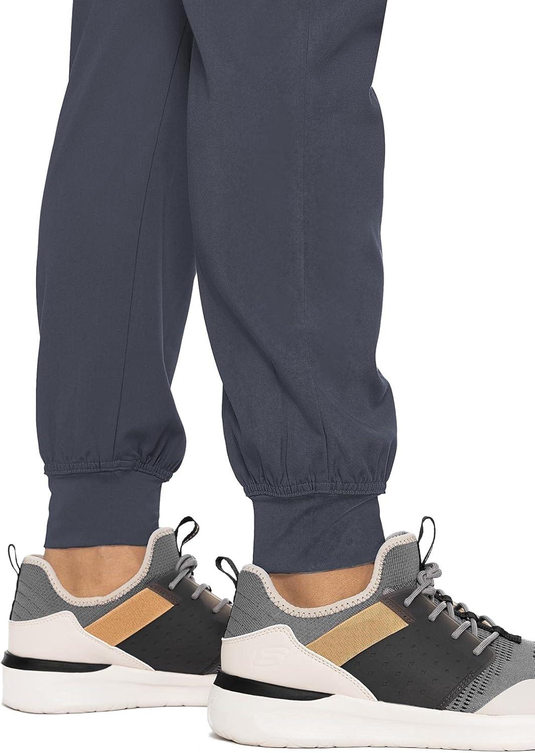 imageMed Couture Bowen Scrub Jogger Pants for Men Perfect for Casual Wear and Active Lifestyles MC7777Pewter