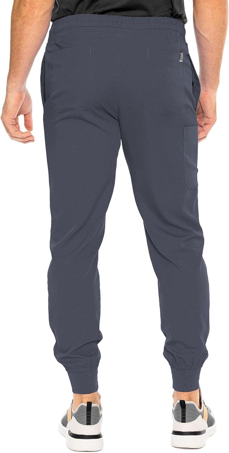 imageMed Couture Bowen Scrub Jogger Pants for Men Perfect for Casual Wear and Active Lifestyles MC7777Pewter