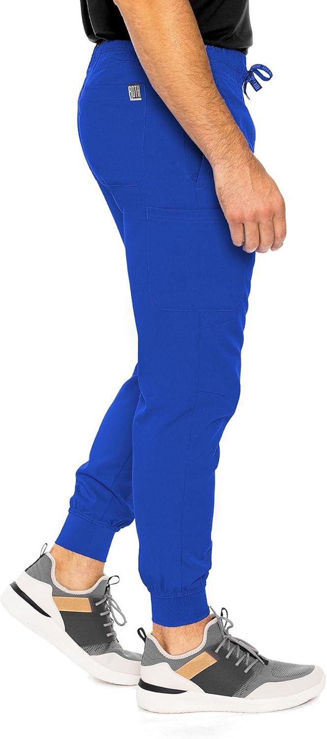 imageMed Couture Bowen Scrub Jogger Pants for Men Perfect for Casual Wear and Active Lifestyles MC7777Royal
