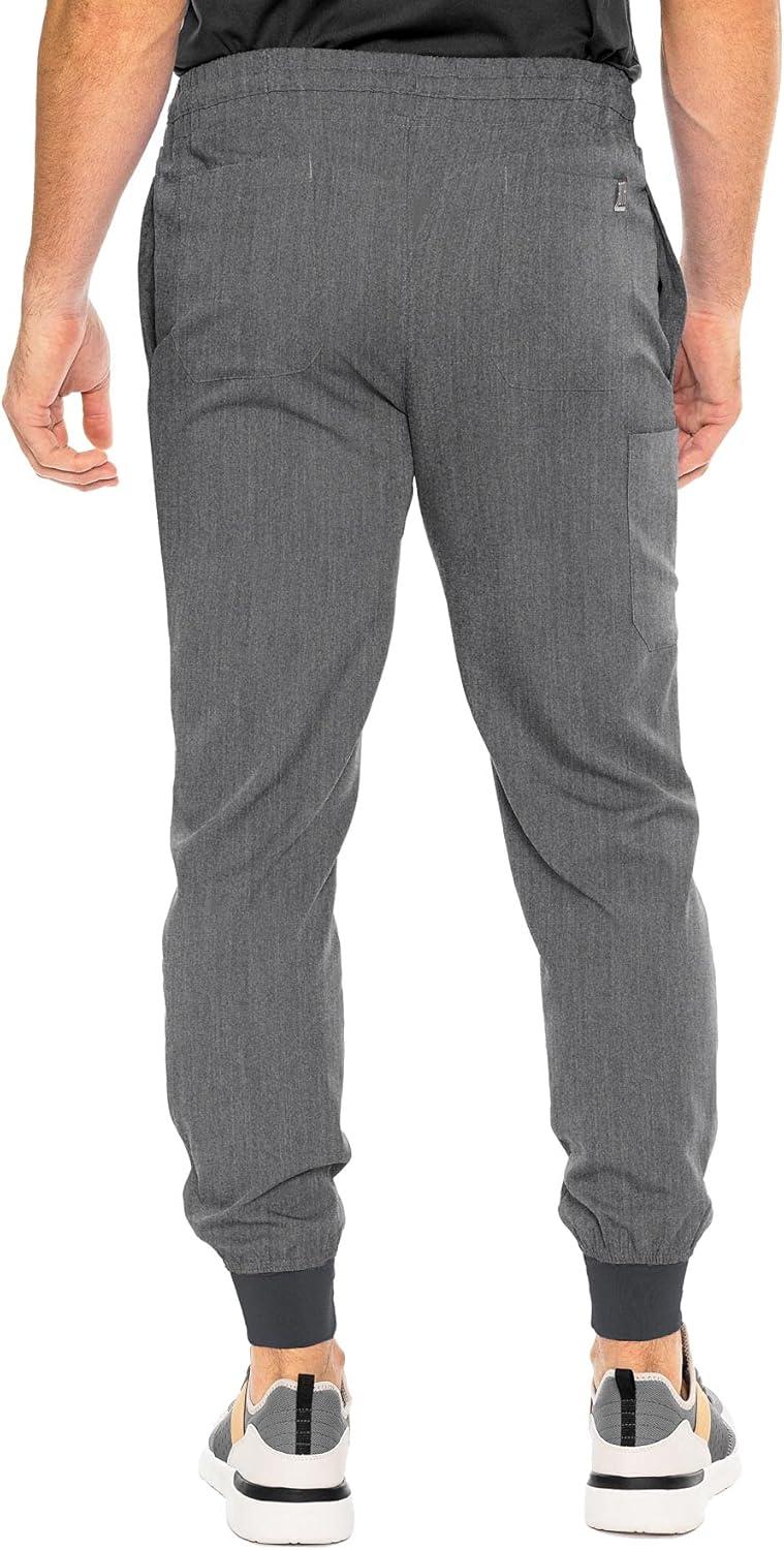 imageMed Couture Bowen Scrub Jogger Pants for Men Perfect for Casual Wear and Active Lifestyles MC7777Slate