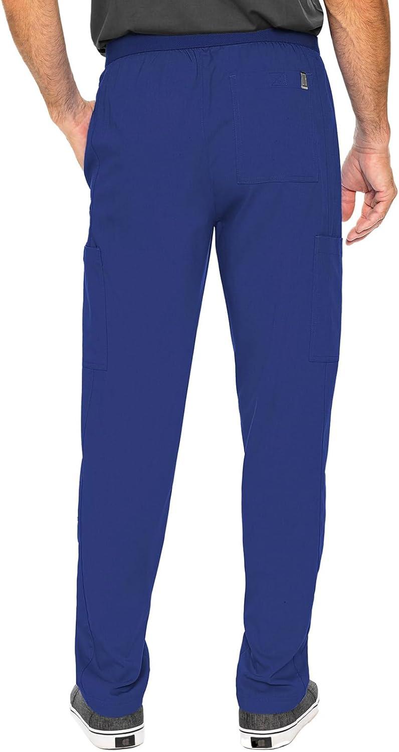 imageMed Couture Mens Straight Leg Scrub Pant with Zip Fly Front 6 Pockets and Elastic Waistband MC7779Galaxy
