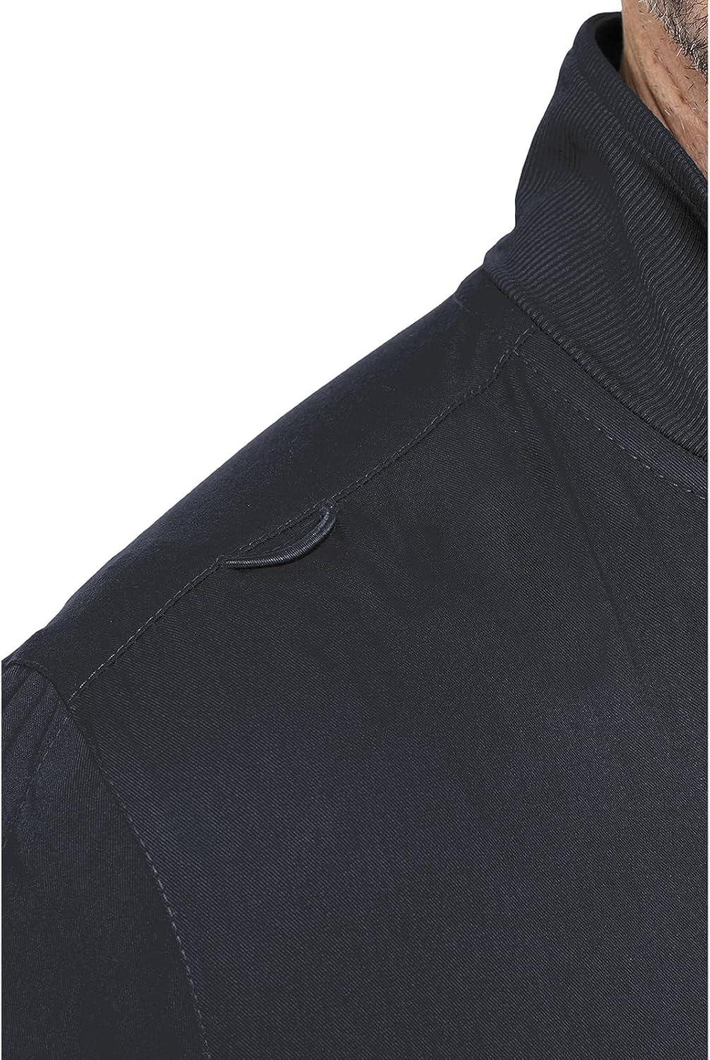 imageMed Couture Mens WarmUp Jacket with 3 Pockets Zip Front Closure and 2Way Stretch Fabric MC7678Pewter