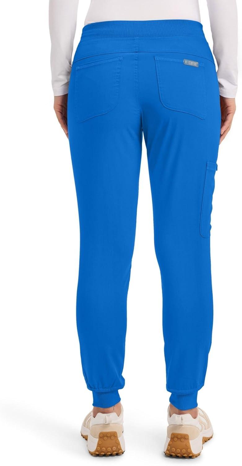 imageMed Couture Scrub Pants For Women Cargo Jogger Bottoms with 5 Pockets Lightweight Ultra Soft 2Way Stretch Fabric MC7710Royal