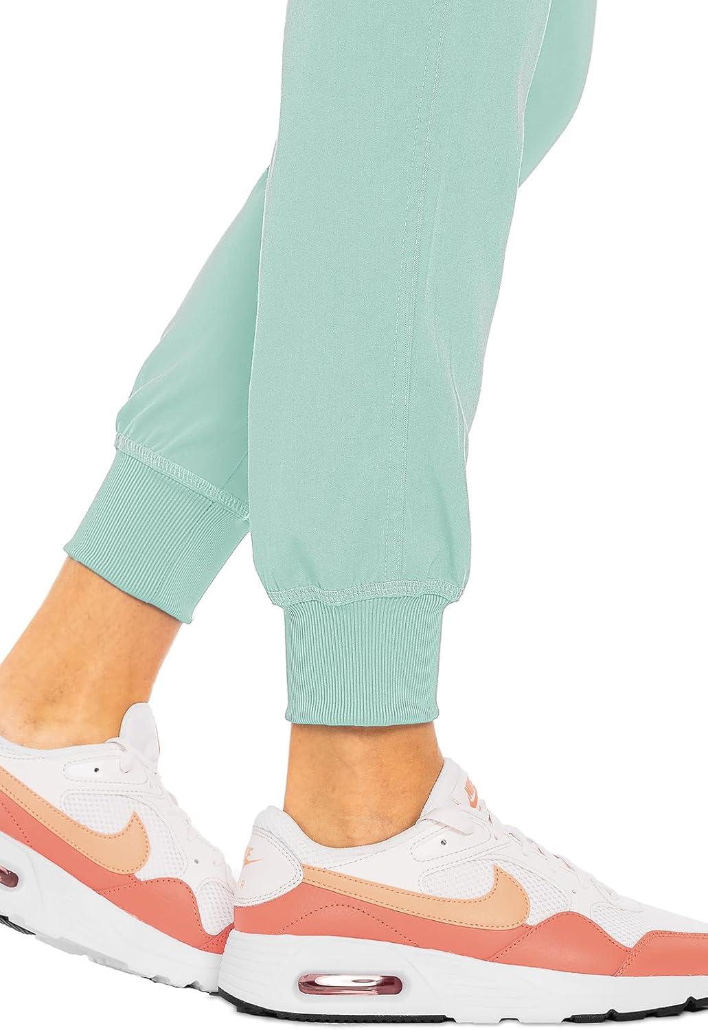 imageMed Couture Scrub Pants For Women Cargo Jogger Bottoms with 5 Pockets Lightweight Ultra Soft 2Way Stretch Fabric MC7710Sea Mist