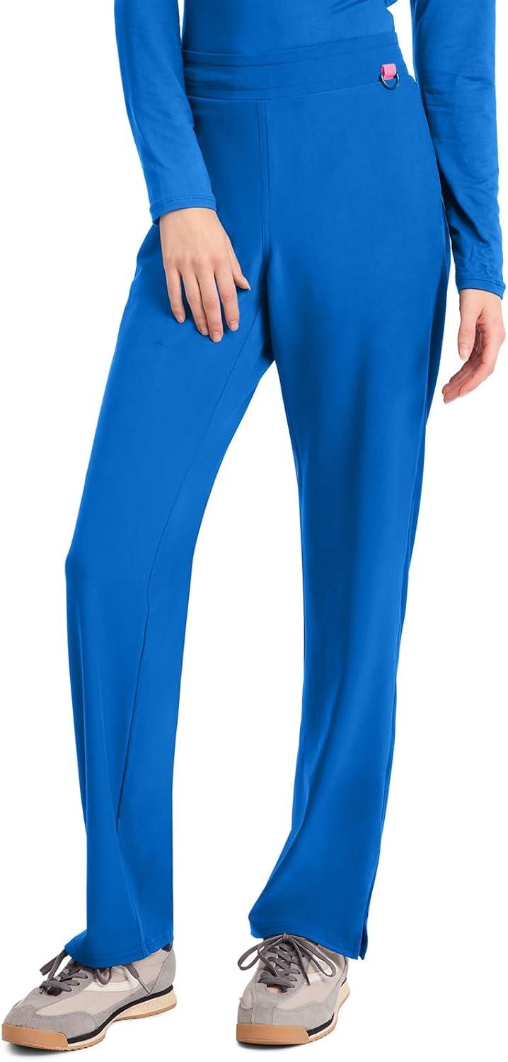 imageMed Couture Scrub Pants for Women Straight Leg PullOn Pant with 4 Pockets Moisture Wicking amp 360 Stretch MC103Royal