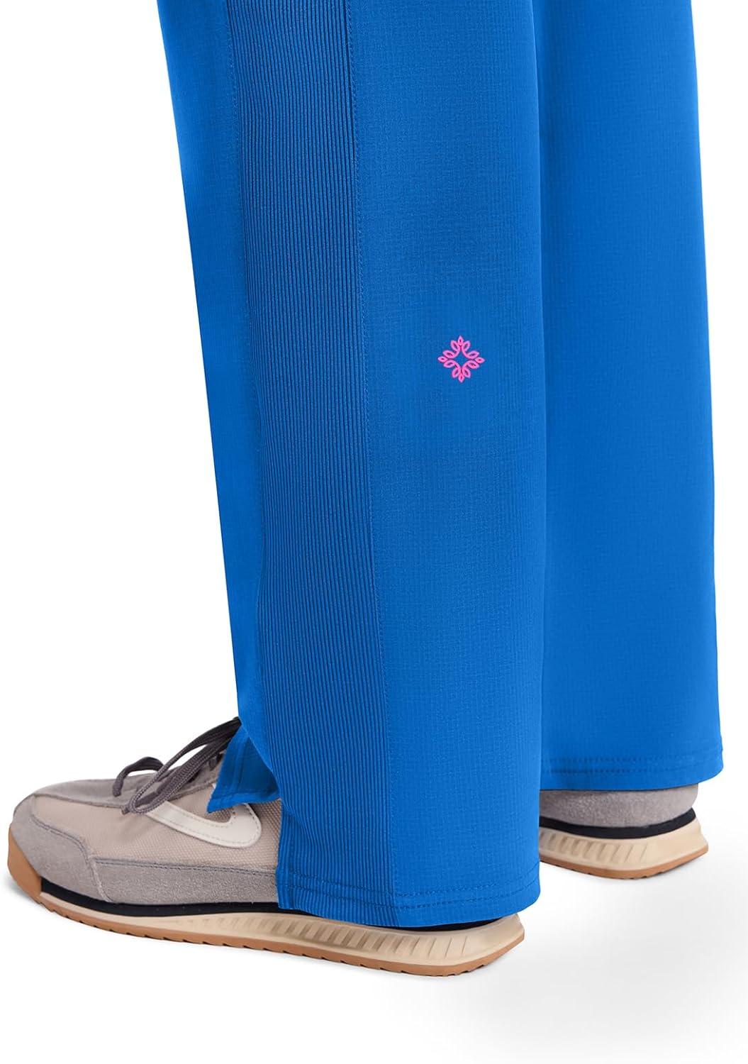 imageMed Couture Scrub Pants for Women Straight Leg PullOn Pant with 4 Pockets Moisture Wicking amp 360 Stretch MC103Royal