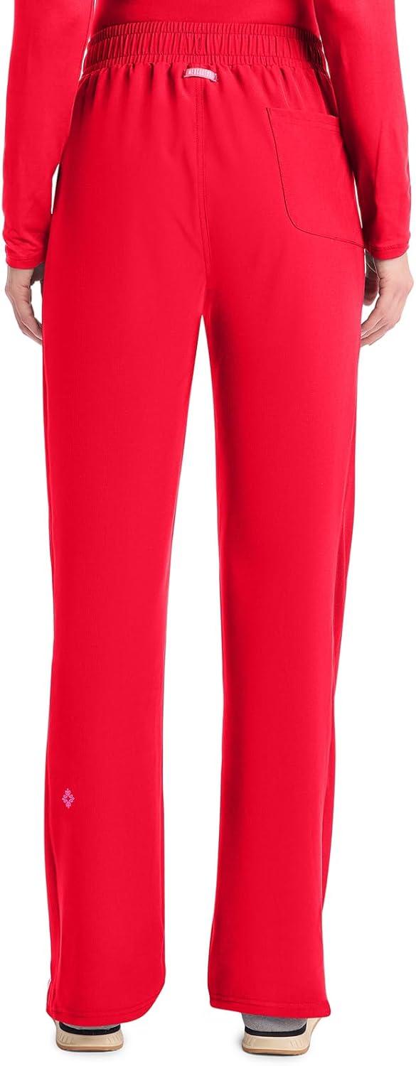 imageMed Couture Scrub Pants for Women Straight Leg PullOn Pant with 4 Pockets Moisture Wicking amp 360 Stretch MC103Solar Flare