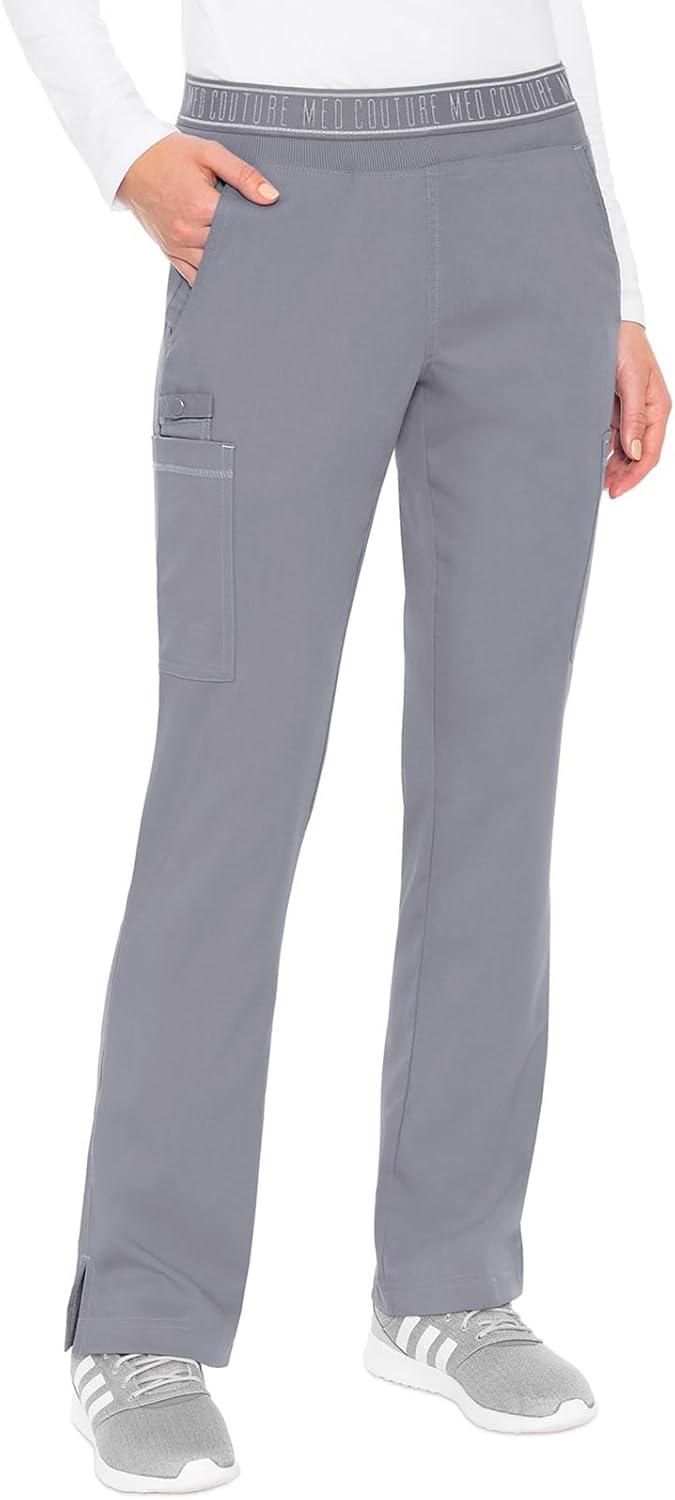 imageMed Couture Scrub Set For Women 11 Pockets with VNeck Scrub Top MC7459 and Comfortable Scrub Pants MC7739Cloud