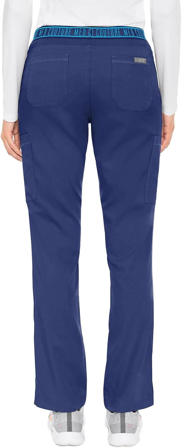imageMed Couture Scrub Set For Women 11 Pockets with VNeck Scrub Top MC7459 and Comfortable Scrub Pants MC7739Galaxy