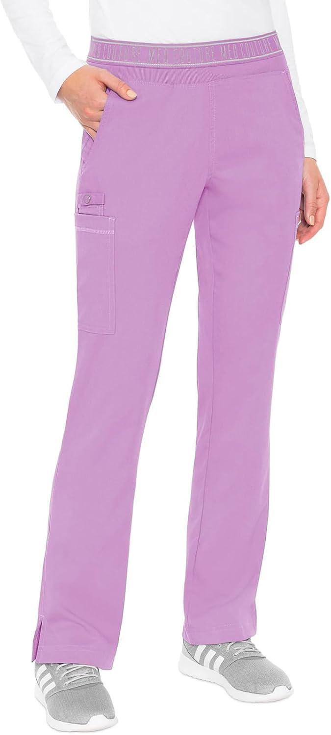 imageMed Couture Scrub Set For Women 11 Pockets with VNeck Scrub Top MC7459 and Comfortable Scrub Pants MC7739Lilac