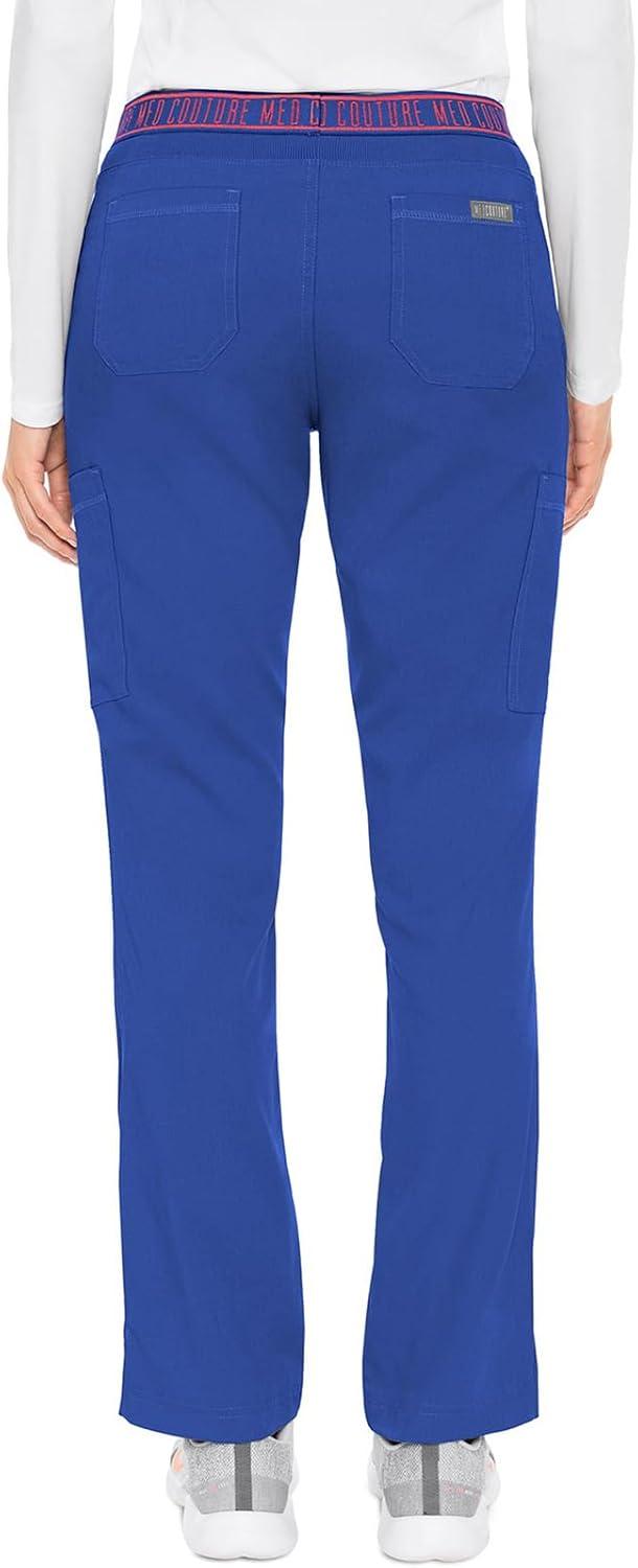 imageMed Couture Scrub Set For Women 11 Pockets with VNeck Scrub Top MC7459 and Comfortable Scrub Pants MC7739Royal