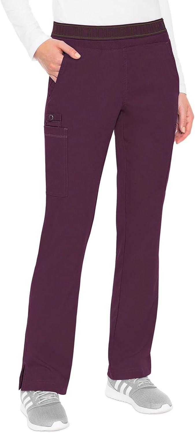 imageMed Couture Scrub Set For Women 11 Pockets with VNeck Scrub Top MC7459 and Comfortable Scrub Pants MC7739Wine