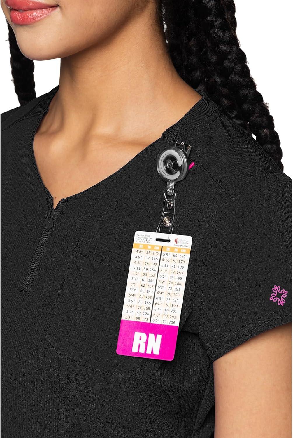 imageMed Couture Scrubs top for Women Medical Quarter Zip VNeck Scrub Top Tuckable with Chest Pocket and Rounded Hem MC705Black