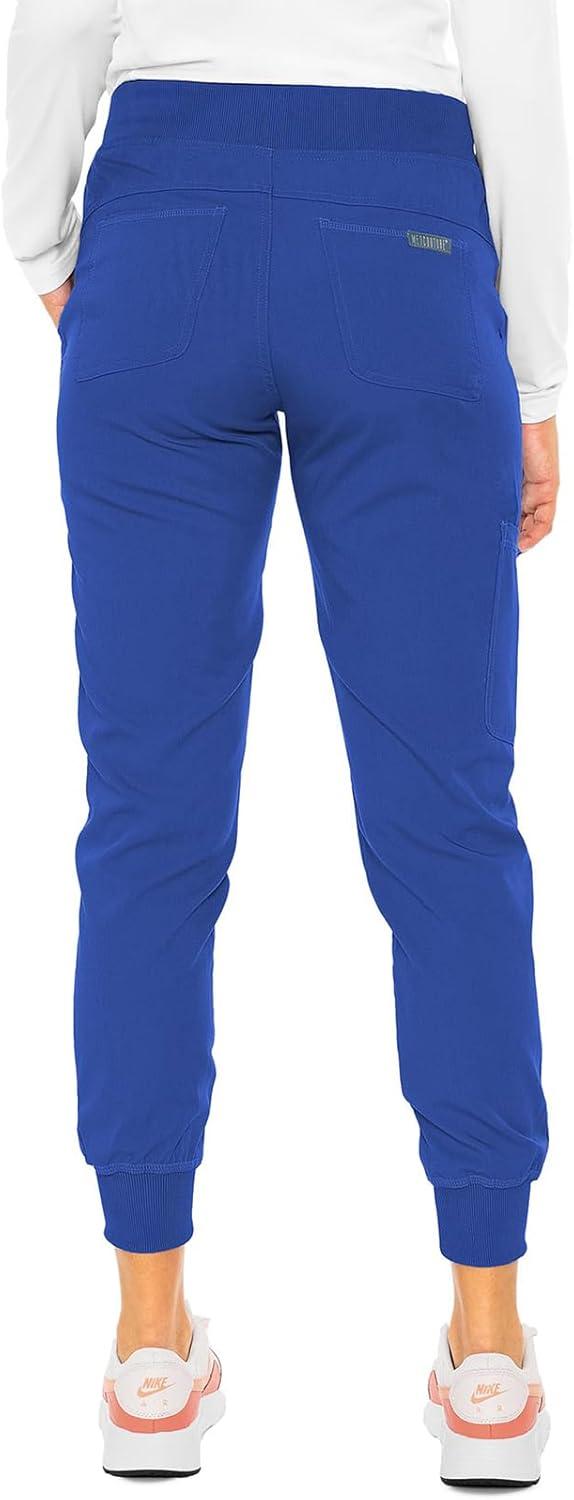 imageMed Couture Womens Scrub Set with V Neck Scrub Top MC7448 and 2Way Stretch Pants MC7710Royal
