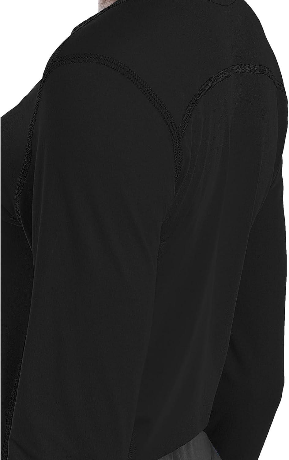 imageMed Couture Womens Underscrub Top Long Sleeve Performance Knit Tee 360 Stretch Lightweight amp Ultra Soft Fabric MC8499Black
