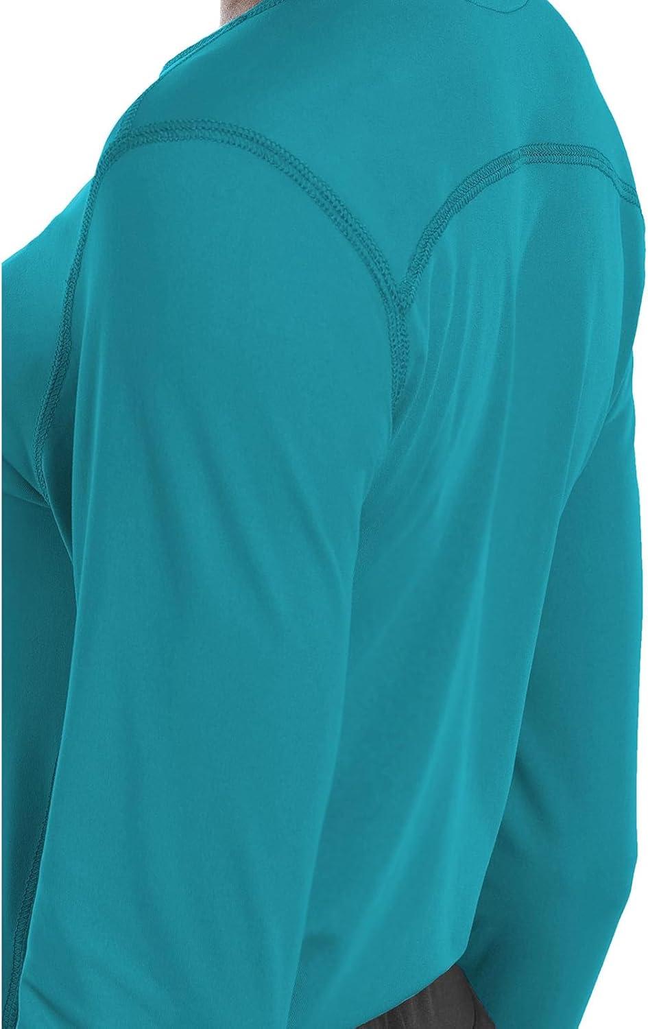 imageMed Couture Womens Underscrub Top Long Sleeve Performance Knit Tee 360 Stretch Lightweight amp Ultra Soft Fabric MC8499Teal
