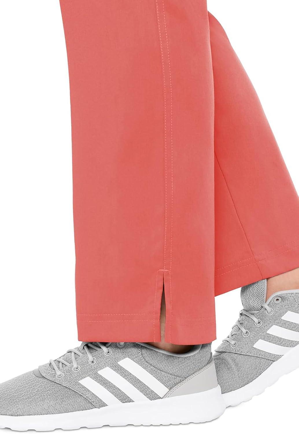 imageMed Couture Womens Yoga PullOn Pant with 7 Pockets UltraSoft RibKnit Waistband and 2Way Stretch Technology MC7739Coral