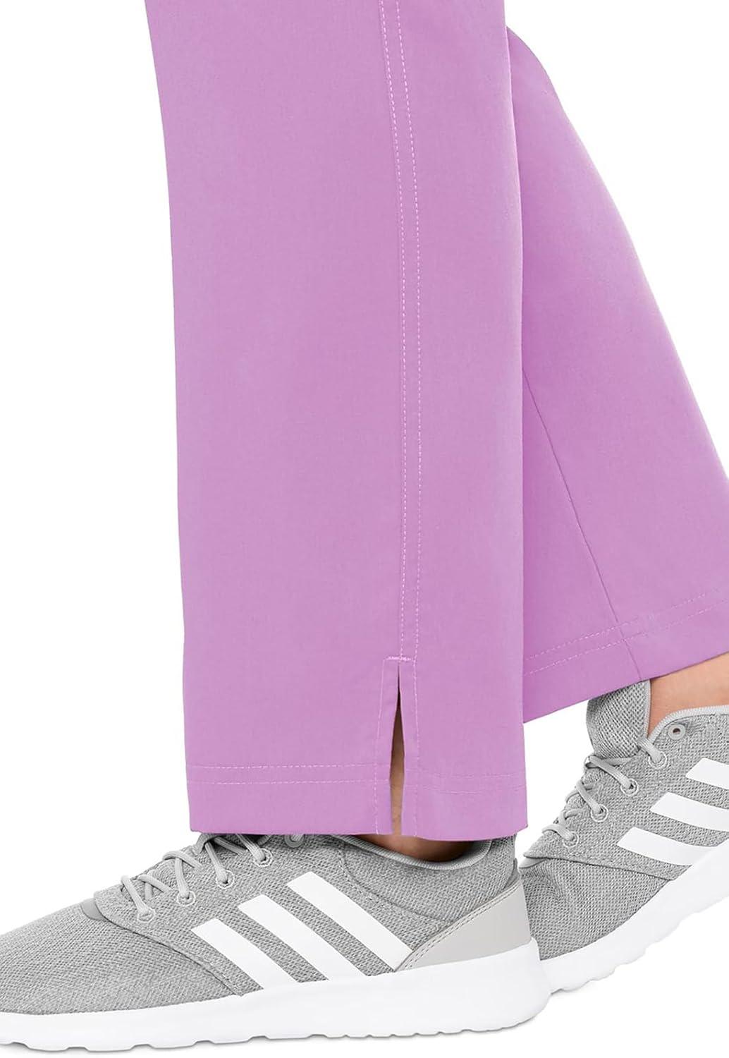 imageMed Couture Womens Yoga PullOn Pant with 7 Pockets UltraSoft RibKnit Waistband and 2Way Stretch Technology MC7739Lilac