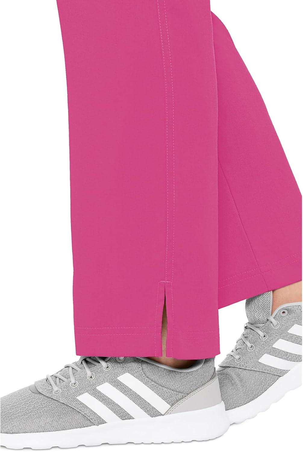 imageMed Couture Womens Yoga PullOn Pant with 7 Pockets UltraSoft RibKnit Waistband and 2Way Stretch Technology MC7739Raspberry Tart