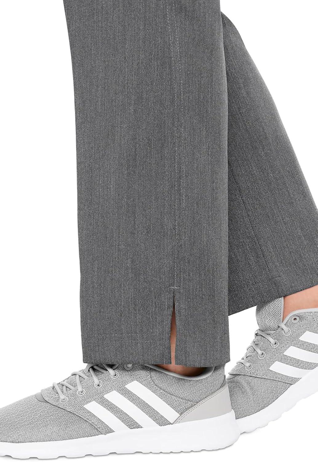 imageMed Couture Womens Yoga PullOn Pant with 7 Pockets UltraSoft RibKnit Waistband and 2Way Stretch Technology MC7739Slate