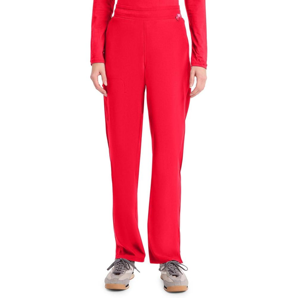 imageMed Couture Scrub Pants for Women Straight Leg PullOn Pant with 4 Pockets Moisture Wicking amp 360 Stretch MC103Solar Flare