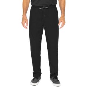 Med Couture Men’s Straight Leg Scrub Pant with Zip Fly Front, 6 Pockets, and Elastic Waistband – MC7779(Black)