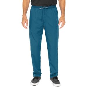 Med Couture Men’s Straight Leg Scrub Pant with Zip Fly Front, 6 Pockets, and Elastic Waistband – MC7779(Caribbean)