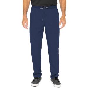 Med Couture Men’s Straight Leg Scrub Pant with Zip Fly Front, 6 Pockets, and Elastic Waistband – MC7779(Navy)