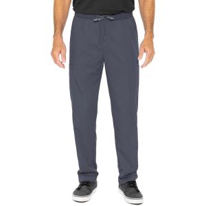 Med Couture Men’s Straight Leg Scrub Pant with Zip Fly Front, 6 Pockets, and Elastic Waistband – MC7779(Pewter)