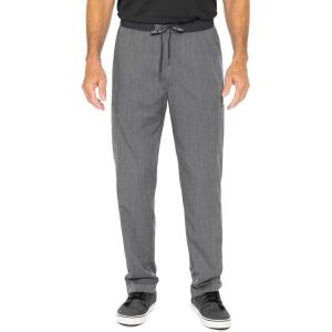 Med Couture Men’s Straight Leg Scrub Pant with Zip Fly Front, 6 Pockets, and Elastic Waistband – MC7779(Slate)