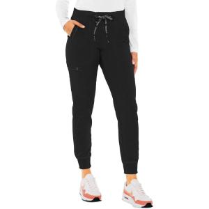 Med Couture Scrub Pants For Women Cargo Jogger Bottoms with 5 Pockets, Lightweight, Ultra Soft, 2-Way Stretch Fabric – MC7710(Black)