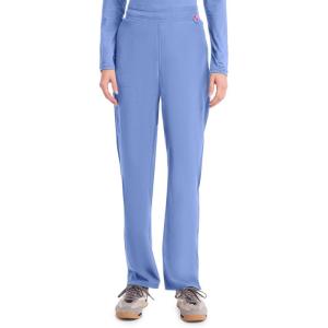 Med Couture Scrub Pants for Women Straight Leg Pull-On Pant with 4 Pockets Moisture Wicking & 360° Stretch – MC103(Ciel)