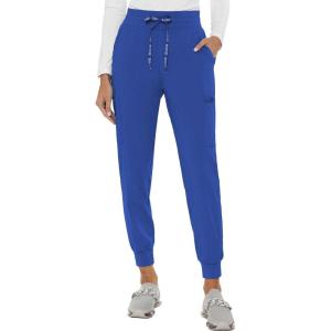 Med Couture Women’s Cargo Scrub Jogger Pants, 6 Pockets, Ultra Soft, Stretch, Easy Care Soft Medical Uniform Bottoms – MC7705(Royal)