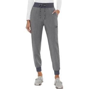 Med Couture Women’s Cargo Scrub Jogger Pants, 6 Pockets, Ultra Soft, Stretch, Easy Care Soft Medical Uniform Bottoms – MC7705(Slate)