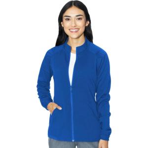 Med Couture Women’s Scrub Warm-Up Jacket Raglan with 4 Pockets with Ultra Soft and Durable Fabric – MC7660(Royal)