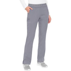 Med Couture Women’s Yoga Pull-On Pant with 7 Pockets Ultra-Soft Rib-Knit Waistband and 2-Way Stretch Technology – MC7739(Cloud)
