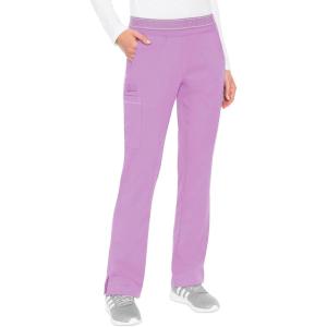 Med Couture Women’s Yoga Pull-On Pant with 7 Pockets Ultra-Soft Rib-Knit Waistband and 2-Way Stretch Technology – MC7739(Lilac)