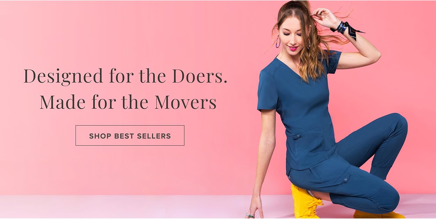 Med Couture & RothWear – perfectly fitted women’s athletic pants, tops, jackets, and soft, comfortable medical uniform pants.