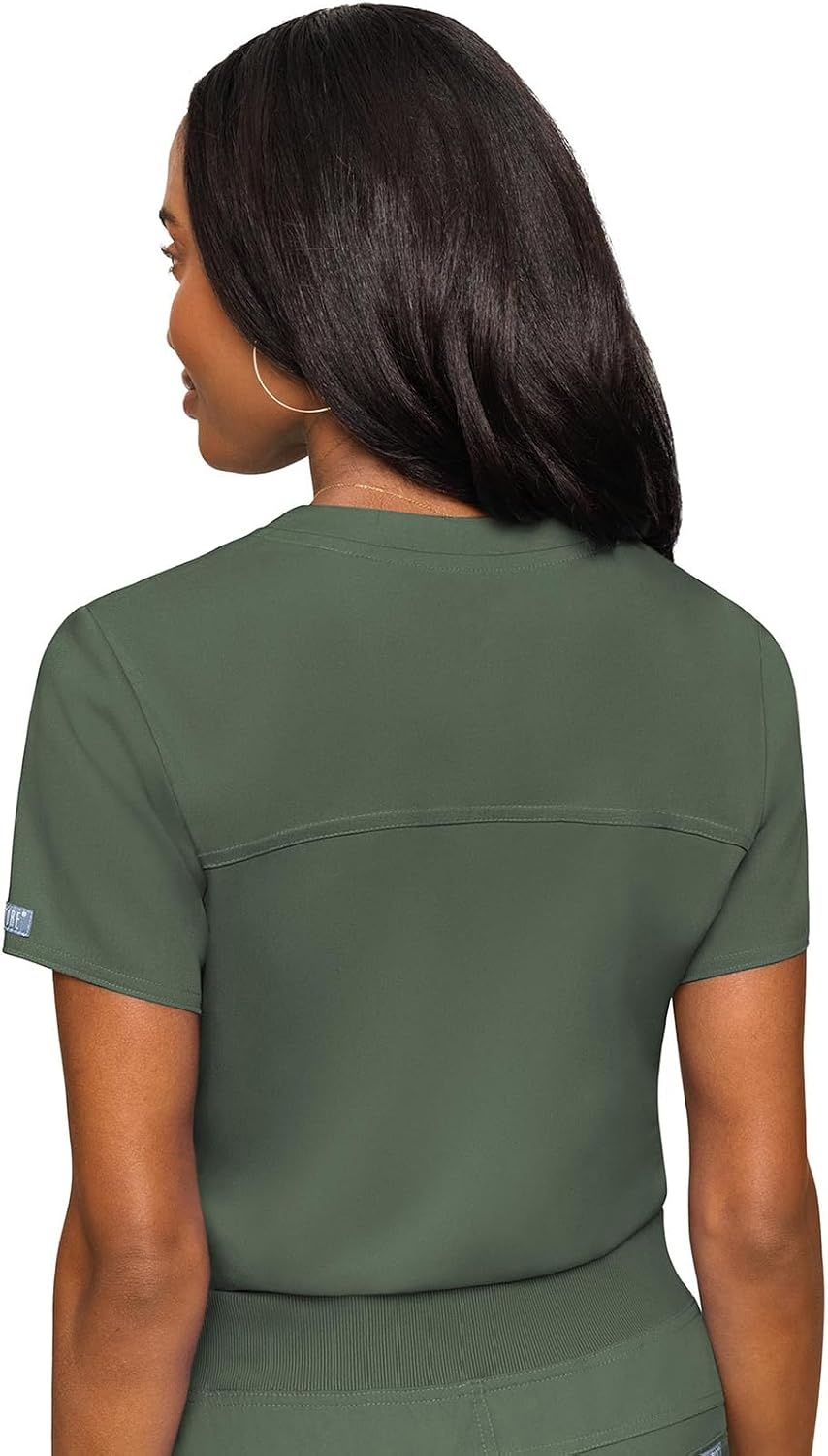 image:imageMed Couture Scrub Set for Women VNeck Top amp 2way Stretch Pant 5 Funtional Pockets 2way Stretch Fabric Allday Comfort Comfortable Fit Easycare Design Made for Every ShiftOlive