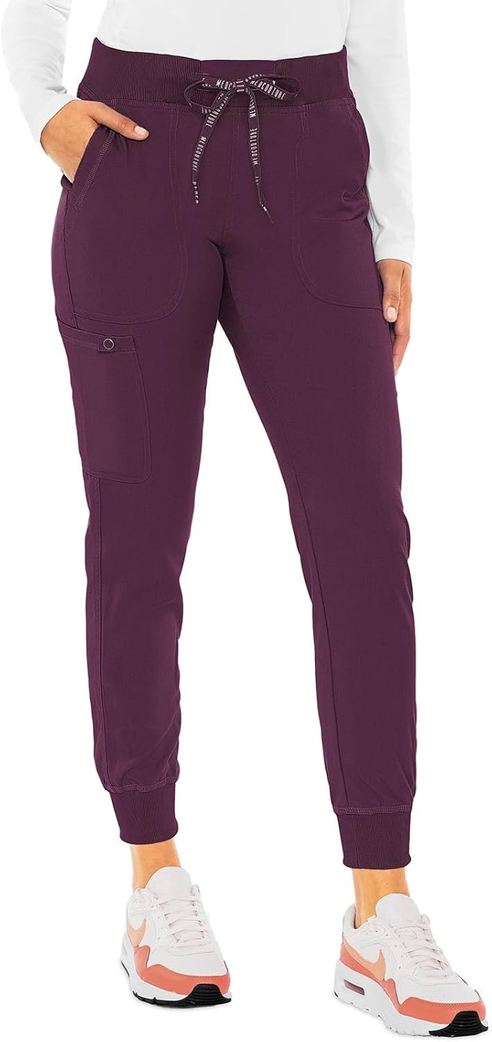 image:imageMed Couture Scrub Set for Women VNeck Top amp 2way Stretch Pant 5 Funtional Pockets 2way Stretch Fabric Allday Comfort Comfortable Fit Easycare Design Made for Every ShiftWine