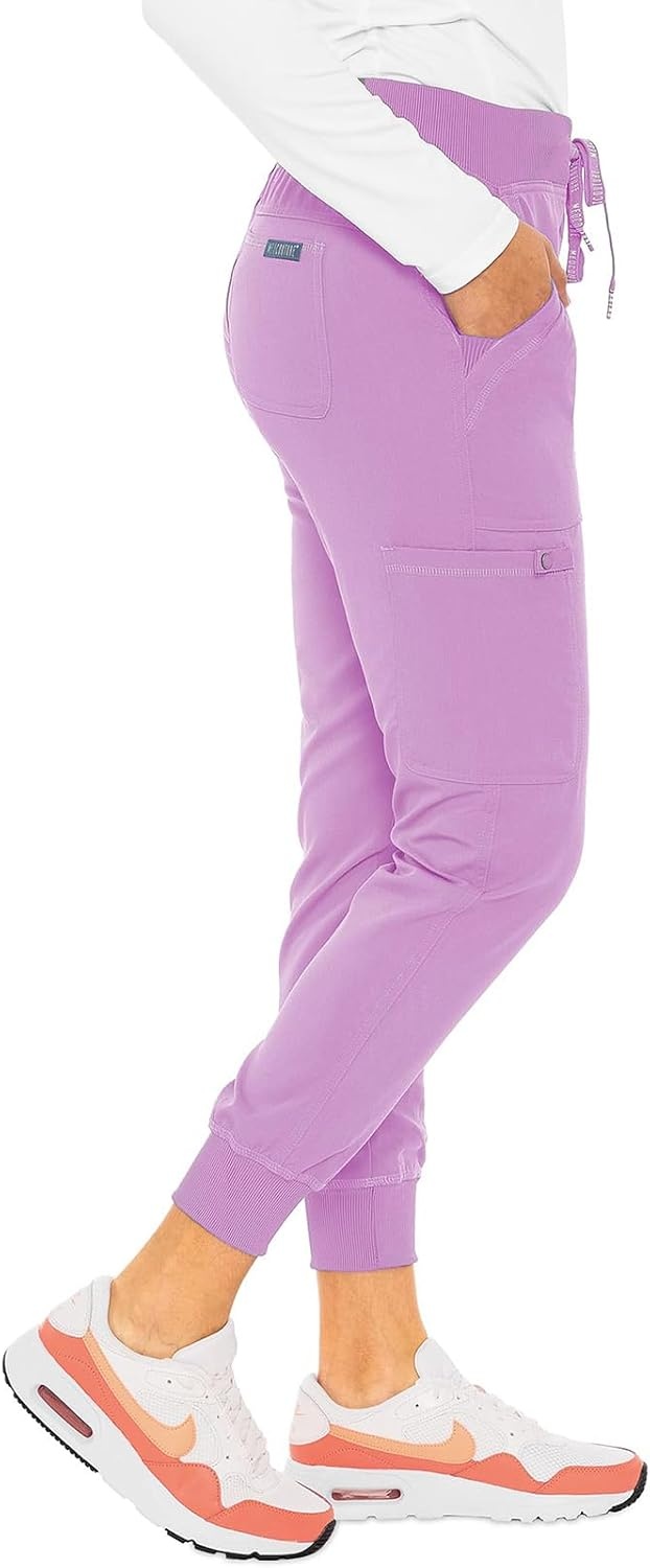 image:imageMed Couture Scrub Set for Women VNeck Top amp 2way Stretch Pant 5 Funtional Pockets 2way Stretch Fabric Allday Comfort Comfortable Fit Easycare Design Made for Every ShiftLilac